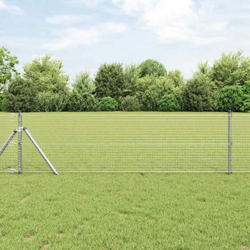 Zavarena žičana ograda 1000 x 40 cm Srebrno - Srebrno 25 x 25 mm 10 x 0,4 m Cijena