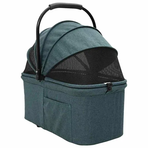 Sklopiva kolica za kućne ljubimce Zelena 81 x 47 x 99 cm - Zelena 4 kotača Cijena