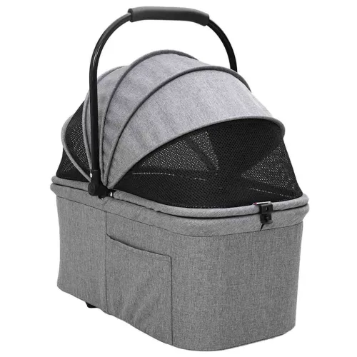 Sklopiva kolica za kućne ljubimce Podesivo Siva 81 x 47 x 99 cm - Siva 4 kotača Cijena