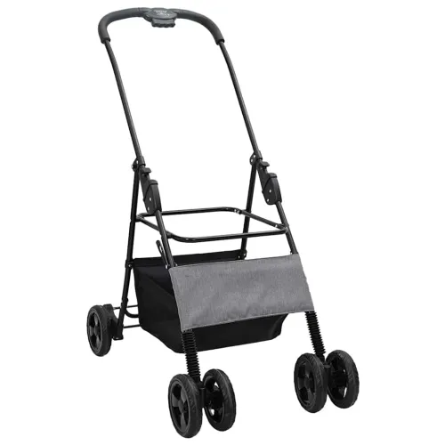 Sklopiva kolica za kućne ljubimce Podesivo Siva 81 x 47 x 99 cm - Siva 4 kotača Cijena