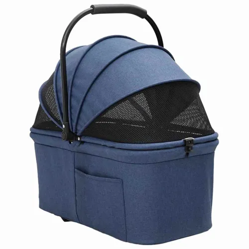 Sklopiva kolica za kućne ljubimce Plava 78 x 54 x 101 cm - Plava 3 kotača Cijena
