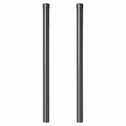 Stup za ogradu 2 kom. Siva 80 cm Čelik s praškastim premazom - Siva 80 cm 2 Cijena