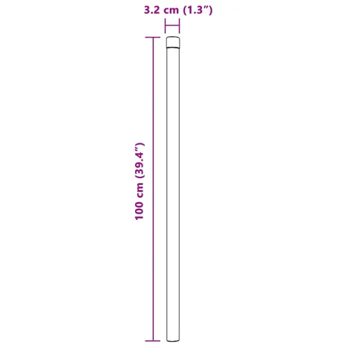 Stup za ogradu 2 kom. Siva 100 cm Čelik s praškastim premazom - Siva 100 cm 2 Cijena