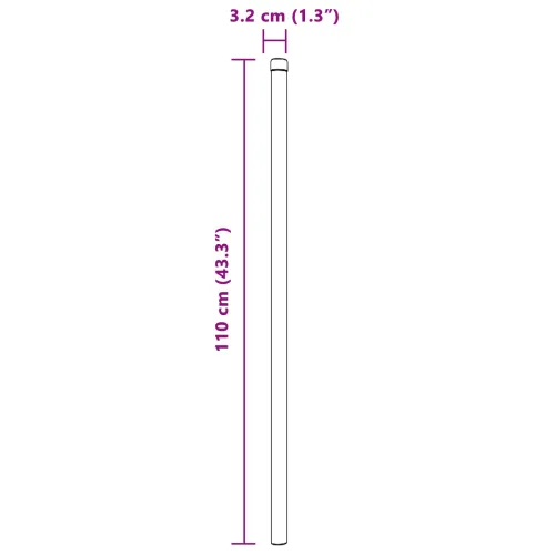 Stup za ogradu 12 kom. Srebrna 110 cm - Srebrna 110 cm 12 Cijena