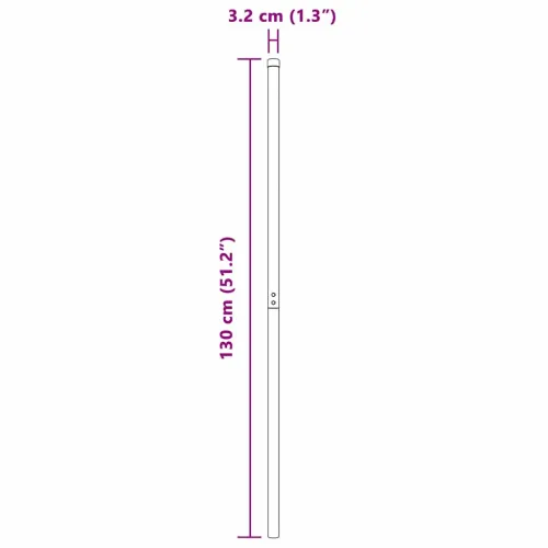 Stup za ogradu 2 kom. Srebrna Čelik s praškastim premazom - Srebrna 130 cm 2 Cijena