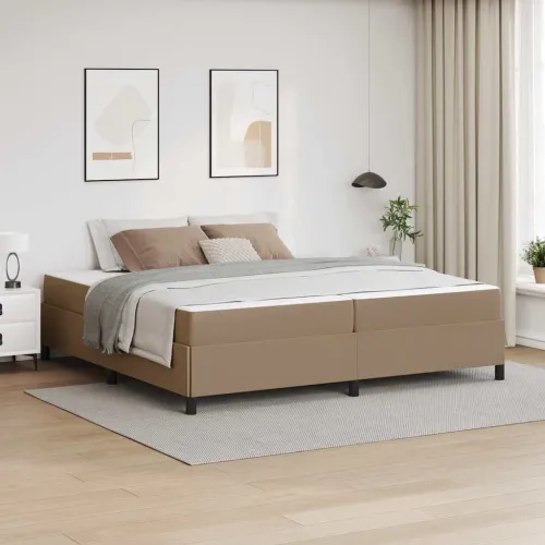 Okvir za krevet Boja cappuccina 200 x 200 cm tkanina - Boja cappuccina 200 x 200 cm Cijena