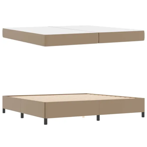 Okvir za krevet Boja cappuccina 200 x 200 cm tkanina - Boja cappuccina 200 x 200 cm Cijena