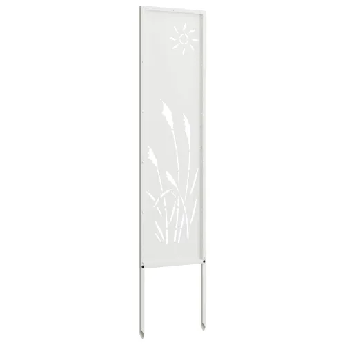 Privatnost u vrtu Bijelo 32 x 140 cm Hladno valjana čelična - Bijela Sunce 32 x 140 cm Cijena