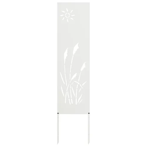 Privatnost u vrtu Bijelo 32 x 140 cm Hladno valjana čelična - Bijela Sunce 32 x 140 cm Cijena