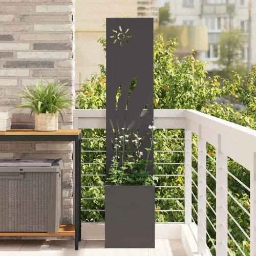 Privatnost u vrtu Crna 32 x 32 x 150 cm Hladno valjana čelična - Crna Reed 32 cm Cijena