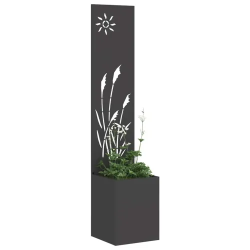 Privatnost u vrtu Crna 32 x 32 x 150 cm Hladno valjana čelična - Crna Reed 32 cm Cijena