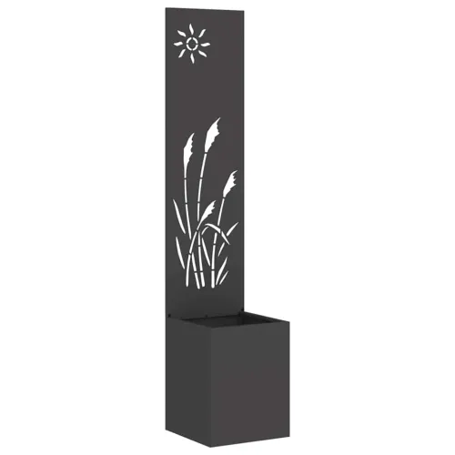 Privatnost u vrtu Crna 32 x 32 x 150 cm Hladno valjana čelična - Crna Reed 32 cm Cijena