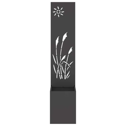 Privatnost u vrtu Crna 32 x 32 x 150 cm Hladno valjana čelična - Crna Reed 32 cm Cijena
