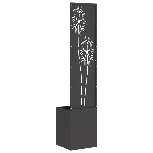 Privatnost u vrtu Crna 32 x 32 x 150 cm Hladno valjana čelična - Crna Suncokret 32 cm Cijena
