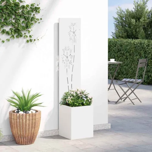 Privatnost u vrtu Cvjetni Bijelo 32 x 32 x 150 cm - Bijela Suncokret 32 cm Cijena