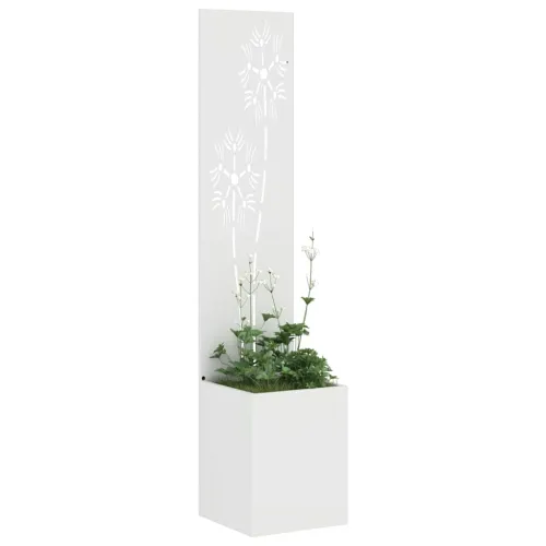 Privatnost u vrtu Cvjetni Bijelo 32 x 32 x 150 cm - Bijela Suncokret 32 cm Cijena