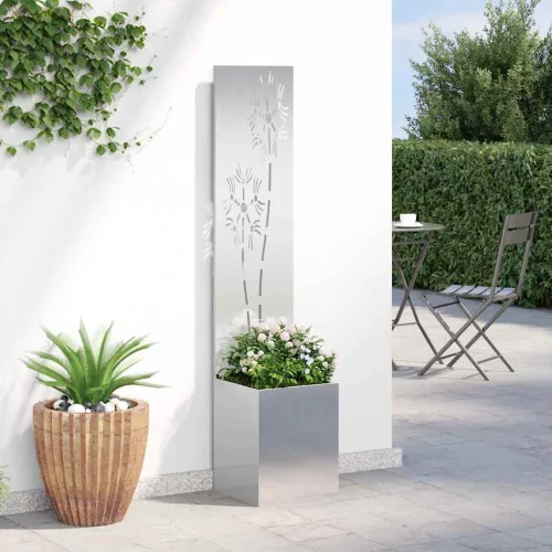 Privatnost u vrtu Srebrna 32 x 32 x 150 cm Nehrđajući čelik - Nehrđajući čelik Suncokret 32 cm Cijena