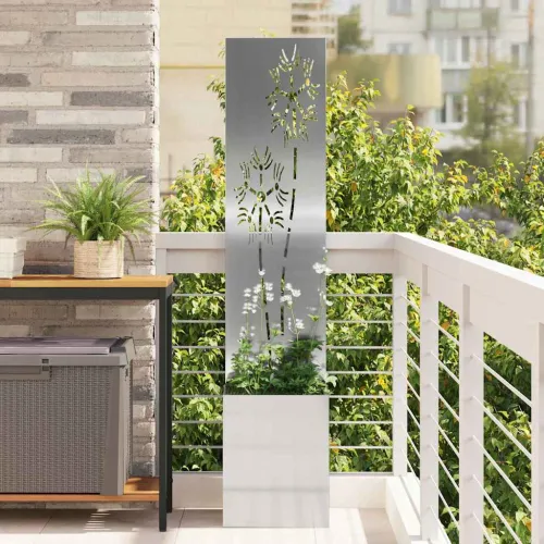 Privatnost u vrtu Srebrno 32 x 32 x 150 cm Pocinčani čelik - Pocinčani čelik Suncokret 32 cm Cijena