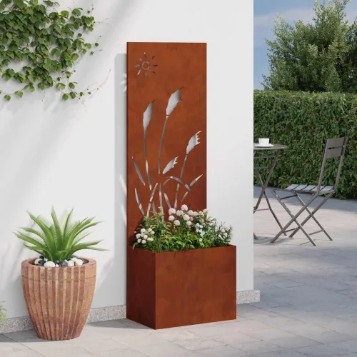 Privatnost u vrtu Rezbarija Rđa 50 x 32 x 150 cm Otporni čelik - Otporni čelik Reed 50 cm Cijena