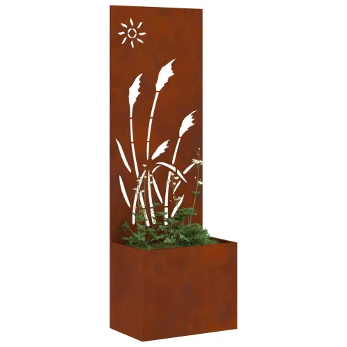 Privatnost u vrtu Rezbarija Rđa 50 x 32 x 150 cm Otporni čelik - Otporni čelik Reed 50 cm Cijena