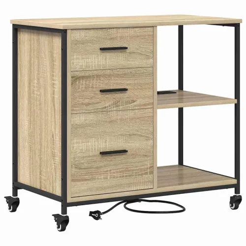Ormarić s postajom za punjenje 76 x 41 x 72 cm Hrast sonoma - Hrast sonoma Cijena