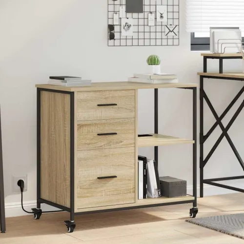 Ormarić s postajom za punjenje 76 x 41 x 72 cm Hrast sonoma - Hrast sonoma Cijena