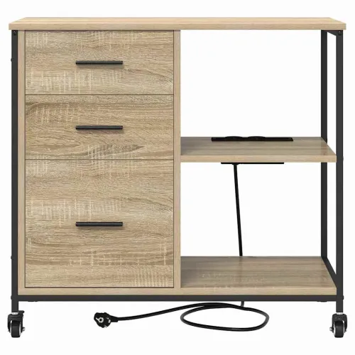 Ormarić s postajom za punjenje 76 x 41 x 72 cm Hrast sonoma - Hrast sonoma Cijena