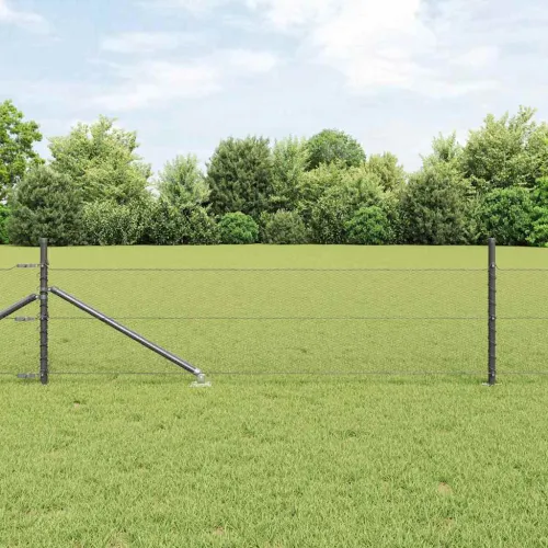 Heksagonalna ograda s stubom 25 x 0,4 m Čelik premazan PVC-om - 25 x 0,4 m (mreža 13 mm) Siva Cijena