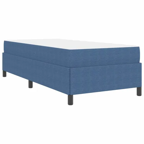 Okvir za krevet s madracem Plava 90 x 200 cm tkanina - Plava 90 x 200 cm Cijena