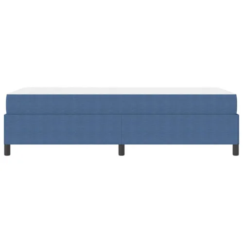 Okvir za krevet s madracem Plava 90 x 200 cm tkanina - Plava 90 x 200 cm Cijena