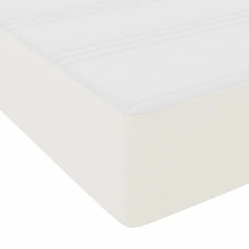 Okvir za krevet s madracem Krema 100 x 200 cm tkanina - Krema 100 x 200 cm Cijena