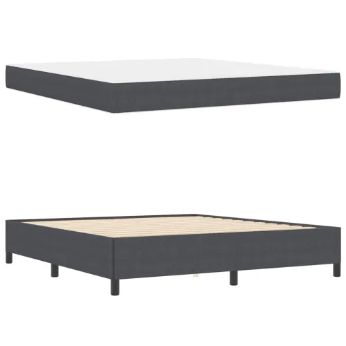 Okvir za krevet Tamno siva 180 x 200 cm tkanina - Tamno siva 180 x 200 cm Cijena