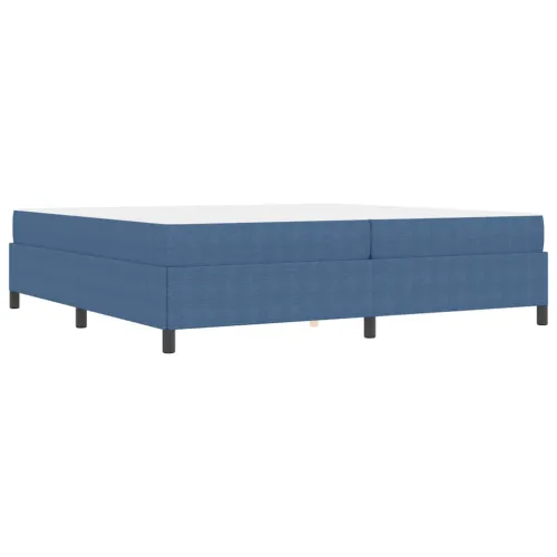 Okvir za krevet s madracem Plava 200 x 200 cm tkanina - Plava 200 x 200 cm Cijena
