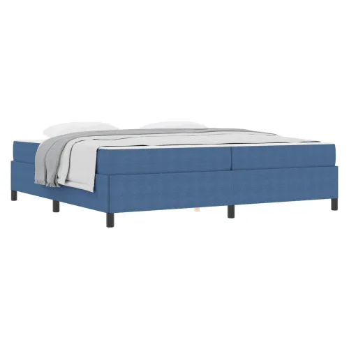 Okvir za krevet s madracem Plava 200 x 200 cm tkanina - Plava 200 x 200 cm Cijena