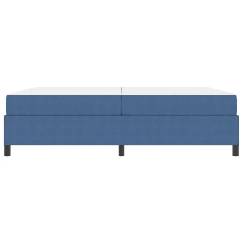 Okvir za krevet s madracem Plava 200 x 200 cm tkanina - Plava 200 x 200 cm Cijena
