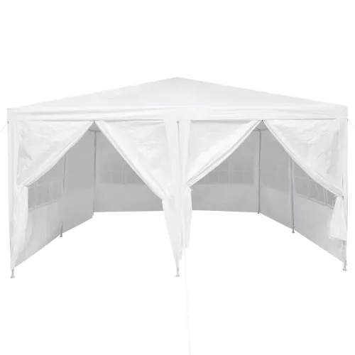 Šator za svadbe - šator za zabave 400 x 400 x 266 cm Bijela Polietilen - Bijela 4 x 4 m Cijena