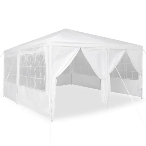 Šator za svadbe - šator za zabave 400 x 400 x 266 cm Bijela Polietilen - Bijela 4 x 4 m Cijena