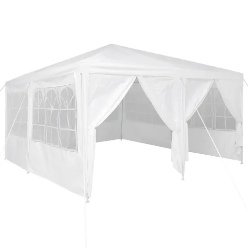 Šator za svadbe - šator za zabave 400 x 400 x 266 cm Bijela Polietilen - Bijela 4 x 4 m Cijena