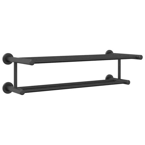 Držač za ručnike Crna 61 x 23 x 17 cm Nehrđajući čelik - Crna Cijena