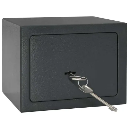 Sigurnosna kasa Tamnosiva 23 x 17 x 17 cm Čelik - 17 x 23 x 17 cm Cijena