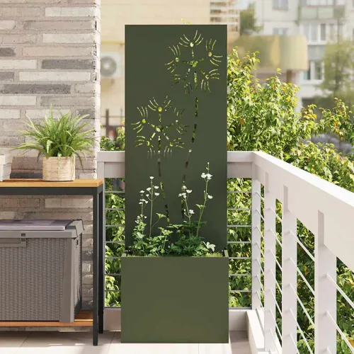 Privatnost u vrtu Cvjetni Maslinovo zelena 50 x 32 x 150 cm - Maslinovo zelena Suncokret 50 cm Cijena