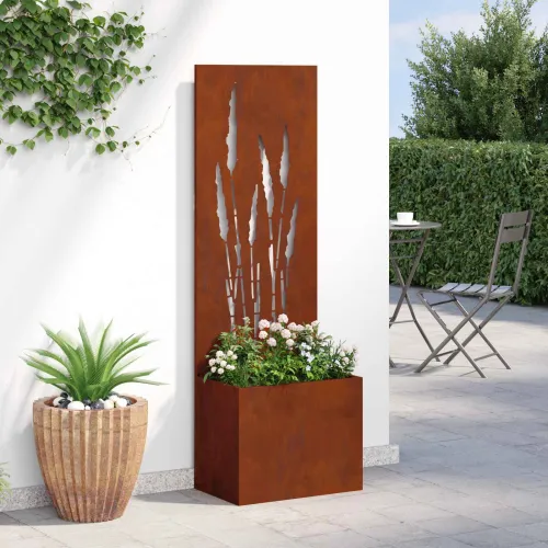 Privatnost u vrtu Rezbarija Rđa 50 x 32 x 150 cm Otporni čelik - Otporni čelik Pšenica 50 cm Cijena