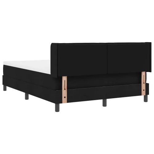 Box spring krevet s uzglavljem Crna 200 x 160 cm tkanina - Crna 160 x 200 cm Dizajn linija Cijena