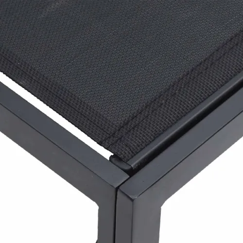 Sjedeća garnitura za vrt 6 kom. Crna Aluminij - bez stola Cijena