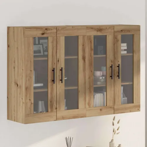 Ormarčići montirani na zid 2 kom. Artisan hrast i crna - hrast artisan Crna cijev Cijena
