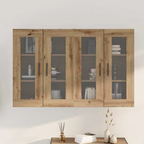 Ormarčići montirani na zid 2 kom. Artisan hrast i crna - hrast artisan Crna cijev Cijena