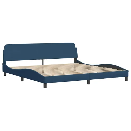 Okvir za krevet bez madraca plavi 200x200 cm od tkanine - Plava 200 x 200 cm Cijena