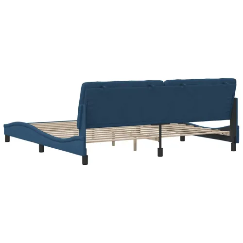 Okvir za krevet bez madraca plavi 200x200 cm od tkanine - Plava 200 x 200 cm Cijena