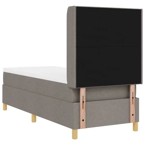 Box spring krevet Sivo-smeđa 80 x 200 cm tkanina - Sivo-smeđa 80 x 200 cm Dizajn s rombovima Cijena