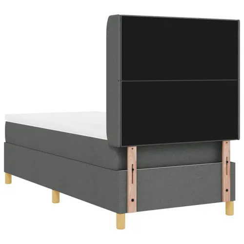 Box spring krevet Svijetlo siva 100 x 200 cm tkanina - Svjetlosiva 100 x 200 cm Dizajn s rombovima Cijena